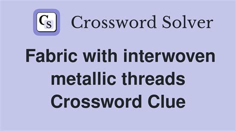 cotton fabric metallic thread|fabric with metallic threads crossword.